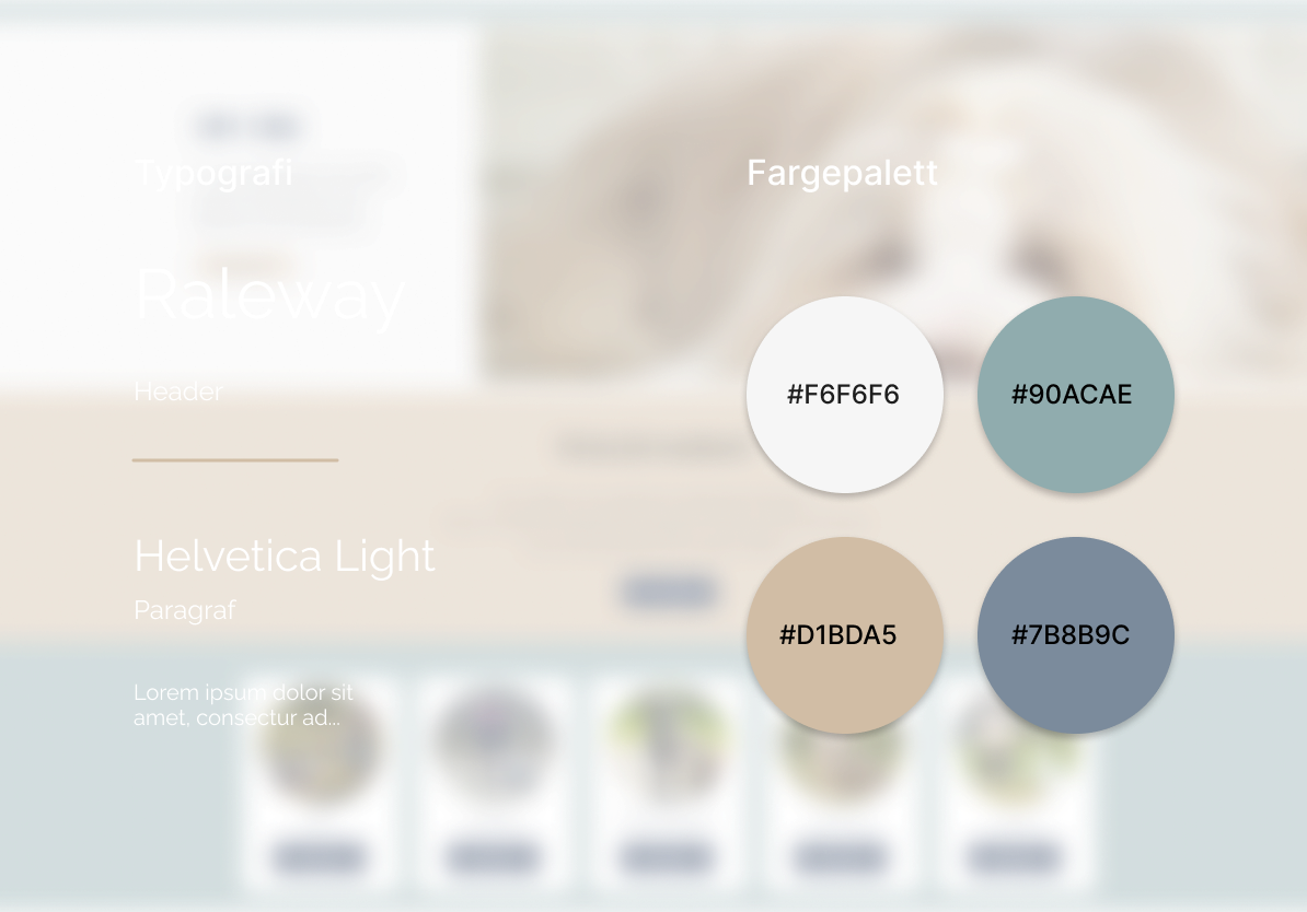 Visuell identitet — typografi og fargepalett